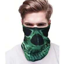 Masque crâne, protection contre la poussière, le vent et le soleil, pour hommes et femmes à moto, foulard magique multifonction, protège-poignets pour femmes, bandeau, randonnée en plein air, voyage à moto, protection solaire, masque polyvalent