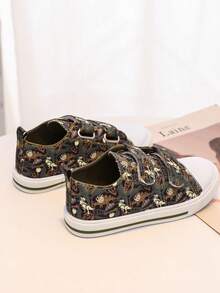 GENGASUN 1 szt. chłopięce, okrągłe, niskie, codzienne buty z nadrukiem w kształcie kreskówek na wiosnę/jesień