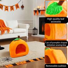 Guinea Pig Hideout Guinea Pig Bed Halloween Style Small Pet Hides Ideal Bed For Small Animal Pumpkin Cave Orange Pet Waterloo House For Hamster Dwarf Hamsters Gerbils Mice Rats Rabbit Chinchilla Baby Kitten Halloween Accessories