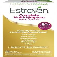 Estroven Complete Multi-Symptom Menopause Supplement For Women, 28 Ct, Clinically Proven Ingredient Provide Menopause Relief &Amp; Night Sweats &Amp; Hot Flash Relief, Drug-Free &Amp; Non-GMO - Flavor NameA - 查看 1