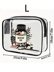 大容量高品质PVC旅行收纳包，拉链封口 - 轻便防褪色化妆洗漱包，适合女性/女孩，TSA认证便携式化妆箱，易于擦拭清洁，科技感十足的收纳包 | 现代美学 | 防褪色防水洗漱包，旅行浴室化妆包，适合男士 - 彩色 - 查看 9