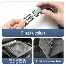 1 Stück Auto Haustier Aufbewahrungseimer mit Deckel, auslaufsicherer Auto-Mülleimer. Faltbarer wasserdichter Autositz-Rückseiten-Müllbehälter für Haustiere für Outdoor-Reisen und Autoaufbewahrung