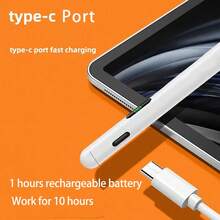 Lápiz stylus compatible con iPad Apple: carga rápida compatible con Apple Pencil, con rechazo de palma y sensibilidad a la inclinación - Lápiz compatible con iPad 10/9/8/7/6, compatible con iPad Pro 12.9"/11"/13" M4, compatible con iPad Mini 6/5, compatible con iPad Air 5/4/3/11"-13" M2 [Sensibilidad a la inclinación y rechazo de palma] Regalo para madre, familia, amigos, niños, cumpleaños, festivos y teléfono