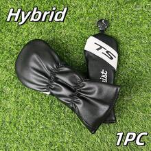 Golf Club Head Covers For Hybrid Driver Fairway Wood Covers Club Protector Durable Dust-Proof - Black - View 8