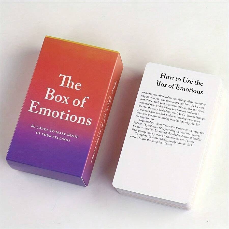 Emotional Decryption Cards, 80 Oracle Cards, Emotional Spiritual Healing, Self-Reflection For Inner Peace, Strength And Mental Clarity, Ideal Holiday Gift - Multicolor - View 1