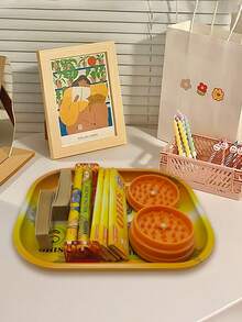 8pcs/Set - Convenient Smoking Set With Tinplate Tray, Flavors Of Cigarette Paper-Cigarette Rolling Machine-110mm Slim Rolling Papers, Spices Grinder And Smoking Accessories - A Complete Smoking Set For Valentine's Day Gift