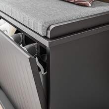 SoBuy Shoe Bench FSR98-XL-W - Black - View 5