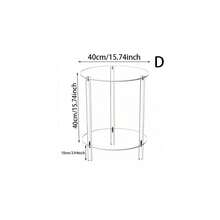1pc Acrylic Transparent Coffee Table, Modern Minimalist Round Side Table For Living Room, Small Apartment - Transparent - View 11