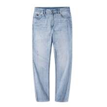 CAMEL CROWN Men's Straight Jeans Men's Autumn Three-Proof Stretch Loose Comfortable Cotton Feel - Light Blue - View 4