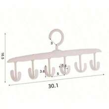 12-Hook Rotating Clothes Hanger, Space-Saving Lingerie Drying Rack, Wavy Shaped Drying Rack, Multi-Functional Clothes Hanger, Suitable For Home, Dorm, Can Be Given As Gifts To Relatives, Family, Friends, Teachers, Classmates, Suitable For Travel, Outdoor Activities, Camping, Parties, Gatherings, Beach Vacations, Can Also Be Used For Halloween, Christmas, Autumn Decoration, Storage And Organization - Multicolor - View 10