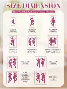 1 pieza Protector de colchón suave y cómodo, sábana ajustable, juego de ropa de cama, patrón de lazo, adecuado para camas individuales, dobles, queen, king, decoración del hogar, lavable, también se ajusta a sofás, regalo del Día de San Valentín - Multicolor - Ver 4