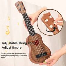 儿童尤克里里木纹吉他玩具乐器早教启蒙音乐玩具 - 彩色 - 查看 5