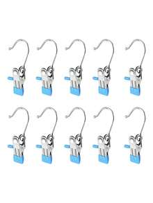 30个不锈钢衣夹，洗衣衣钉钩，便携式挂衣夹，衣柜整理器，衣架装饰，衣架万圣节装饰万圣节服装旅行便携式挂衣夹，袜子，衣服，裤子的存储和组织，秋季装饰节日装饰