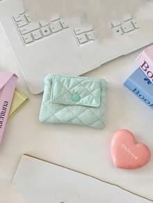 1 túi đựng máy ảnh chần bông, túi đựng thẻ CCD, túi đựng mỹ phẩm mini hình vuông dễ thương, túi đựng máy ảnh chống bụi, túi đựng máy ảnh, túi đựng son môi và băng vệ sinh cho nữ, túi đựng mỹ phẩm nhỏ có khóa kéo, ví đựng tiền xu, thích hợp để đựng thẻ đen và máy ảnh. - Nhiều màu - Xem 13