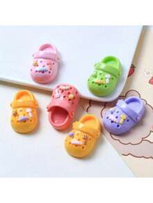 2/3/6/9/12 chiếc nam châm tủ lạnh hình dép hoạt hình, Bộ nam châm tủ lạnh hình bầu dục bằng nhựa trang trí dễ thương, Nam châm bảng trắng và văn phòng nhà bếp vui nhộn, Hoàn hảo làm quà tặng trang trí nhà cửa vào Lễ Tạ ơn, Giáng sinh và Halloween - Nhiều màu - Xem 10