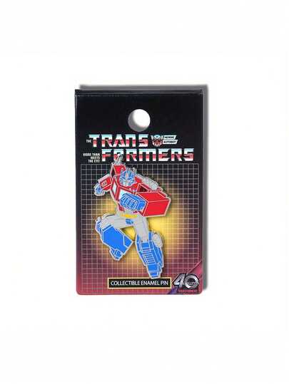 Hasbro 1PC Transformers Officially Licensed Heroic Autobot Pin Cool Brooch Delicate Decoratation For Clothes Hat Backpack Desk Pen Bag Badge Birthday Wedding Holiday Gift For Family And Friends