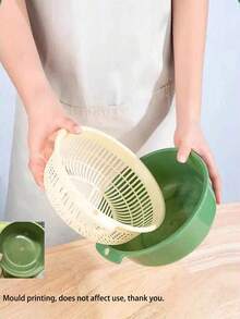 2/6 Vegetable Drainage Baskets, Plastic Vegetable Washing Baskets, Household Thickened Fruit Tray, Living Room Coffee Table, Drainage Basket, Kitchen Round Vegetable Washing Basin