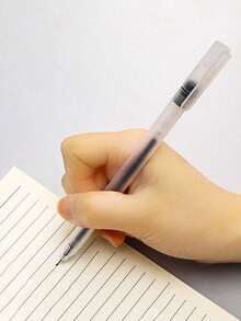 16pcs/28pcs/20pcs/8pcs/1pc Style Creative Transparent Frosted Ballpoint Pens Back To School