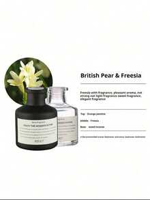 1 Set (1 Flasche Duftöl + 4 Stück Diffusor Stäbchen) Duftölset mit Diffusor ohne Flamme für lang anhaltenden Duft, geeignet für Schlafzimmer, Badezimmer, Wohnzimmer usw.