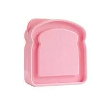 Caixa de Sanduíche, Caixa Bento, Marmita com Tampa em Formato de Torrada e Recipiente de Armazenamento de Alimentos Reutilizável, Micro-ondas e Lava-Louças, Caixa de Sanduíche Reutilizável com Tampa