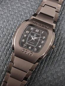 1 pieza Reloj clásico de moda adecuado para uso diario - Negro - Ver 3