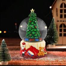 Globo navideo nevado, rbol de Navidad, Globo Brillante con Remolino de Agua y Nieve, Globo nico de Agua con Nieve para decoracin de Festivales - bolas de nieve - Ver 4