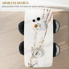 HOMCOM Dining Chairs Set Of 4, Modern Upholstered Kitchen Chairs With Metal Legs, Shell Backrest And Padded Seat, Side Chairs For Dining Room, Bedroom, Living Room, Charcoal Grey - 深灰色 - 查看 7