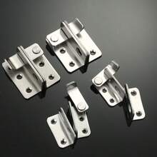 Cerrojo de de acero inoxidable resistente - Cerradura de puerta de de doble cara para graneros, jaulas de mascotas y puertas resistentes al fuego - Apto para mano izquierda y derecha, 1 pieza