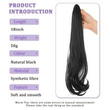 18 Inch Halloween Daily Outfit Hair Clips & Synthetic Fiber Ponytail Wig - Easy To Wear - Multicolor - View 4