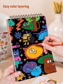 1pc Soft Tip Acrylic Marker Pen Set, 12/24/36/48/60/84 Colors, Graffiti Painting Brush, High-Quality Pigment Pens For Layering, Waterproof, Smudge-Proof, Quick-Drying, Vibrant Colors, Suitable For Children's Art