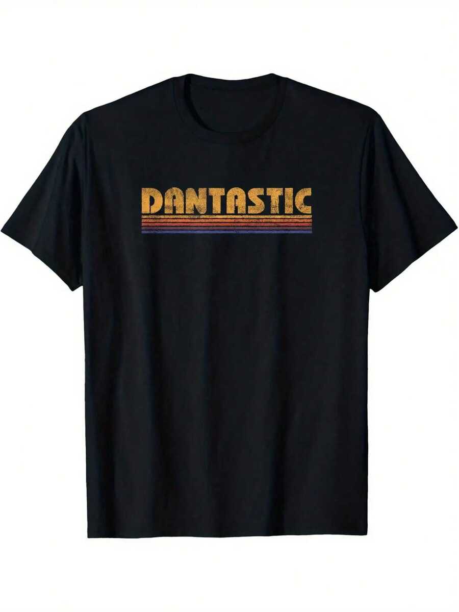 Camiseta retro Dantastic con nombre Dan Daniel, divertida camiseta - Negro - Ver 1