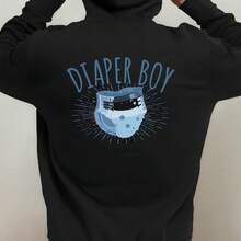 Diaper Boy ABDL LIFESTYLE DIPES PJ Hoodie - Unisex - màu đen - Xem 1
