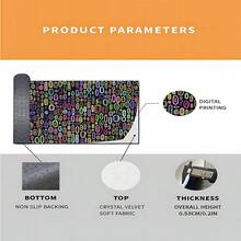 1pc Luxurious Patterned Plush Soft Creative Area Rug, Fashionable Carpet Suitable For Indoor/Outdoor, Machine Washable, Home Decor - Multicolor - View 11