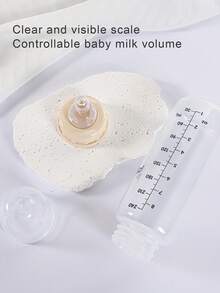 1pc Baby Standard Caliber PP Milk Bottle With Silicone Nipple, Anti-Drop And Durable, Suitable For 0-1 Year Old Babies - Multicolor - View 7