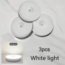 USB Rechargeable LED Motion Sensor Night Light | Bedroom Bedside/Bathroom/Hallway/Stairway Lamp | Auto On/Off Lighting | Low Voltage Design | Minimalist Round Small Nightlight - Multicolor - View 16