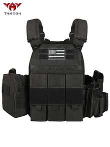 Adjustable Shoulder & Waist Hunting Vest, Expandable Triple Waist Pouch, Laser Perforated, Tear-Resistant, Suitable For Hunting, Outdoor Adventure And More