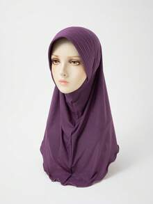 1件装女士轻薄星形图案软边头巾，时尚百搭，可作颈套或头巾，防晒，适合春夏连衣裙搭配。 - 彩色 - 查看 32