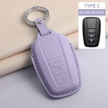 汽车钥匙扣保护套适用于凯美瑞 2024 款卡罗拉 Levin Yaris RAV4 Avalon Prado Land Cruiser 钥匙链钥匙袋卡包保护套适用于女士钱包迷你钱包钱包钱包