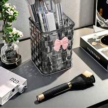 1件桌面筆筒，雙色，4.13*2.95*2.95英吋，壓克力桌面收納盒兼筆筒，日常用品，適用辦公室、宿舍與學校用品 - 彩色 - 查看 4
