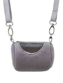 便携式仓鼠背包 - 柔软透气的仓鼠及小型宠物旅行包（舒适圆形设计 - 非常适合带宠物去看兽医和户外探险）