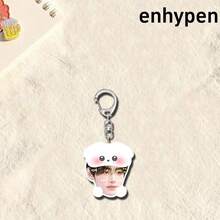 EN/HYPEN 钥匙扣，JAKE、JUNWOON、NIKI、SUNOO 可爱亚克力钥匙扣，精美亚克力包包挂件，学生背包挂件礼物，背包配件，生日和节日礼物 - 彩色 - 查看 16
