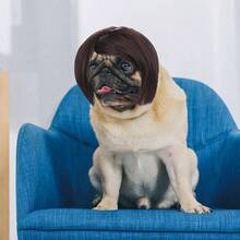 Funny Dog Cosplay Wig, Pet Wig - Adjustable Costume Pet Funny Headwear Costumes Headgear Small Medium Large Dog Wigs Dress Up Decorations Halloween, Parties, Festivals