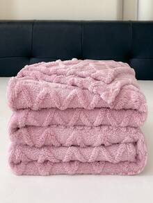 1 pieza Manta estilo bohemio en beige, manta de forro polar de tafetán jacquard, manta suave y ligera, transpirable y cálida de doble uso como cubrecama/chal para sala de estar, dormitorio, dormitorio, decoración de muebles, todo el año, el tamaño pequeño se puede usar como toalla de playa - Púrpura malva - Ver 3