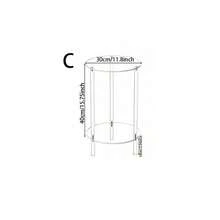 1pc Acrylic Transparent Coffee Table, Modern Minimalist Round Side Table For Living Room, Small Apartment - Transparent - View 8