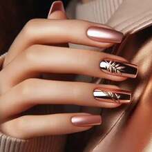 Tinovo Uno Rose Golden Metallic Nail Polish, Quick Dry Formula, Chrome Finish, Salon-Style Nail Art, Alcohol-Free, Adult Use, 12ml/0.4FL.OZ - Nhiều màu - Xem 9