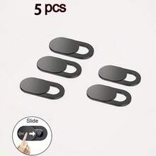 6pcs/10pcs/20pcs Camera Lens Cover, Metal Privacy Sticker For Smartphone, Computer, Webcam, Gift For Birthday, Easter, Boyfriend, Girlfriend - Black - View 4