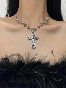 1PC Gothic Pendants Necklace For Men Couple Kpop Punk Chain Necklaces Long Korean Fashion Y2K Jewelry On The Neck Gift - 吊墜項鍊 - 查看 3