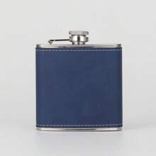1 Set Personalized Engraved Leather Flask, Groomsman Gift, Customized Groomsman Leather Flask, Best Gift For Men, Groomsman Leather Flask - Multicolor - View 13