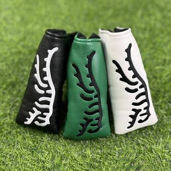 1pc Abstract Tiger Golf Club Head Cover, Golf Putting Cover, Golf Fashionable Club Cover, Suitable For Male And Female Outdoor Enthusiasts, Made Of Waterproof And Durable Materials, Providing The Best Protection For Your Golf Club