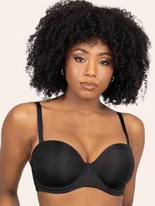 Smart & Sexy Women's Full Support Light Lined Strapless Bra, Support With Underwire For Exception Lift, Perfect For Weddings Halloween Christmas New Year